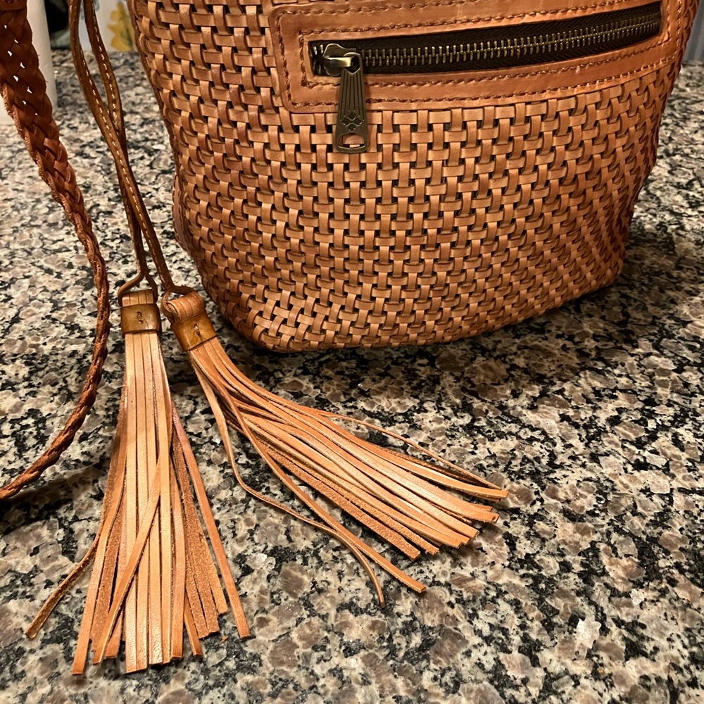 Patricia Nash Woven Leather with Tassels